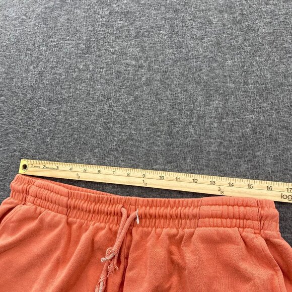 ACDC Shorts Tour Band Classic Rock Conceret XL Orange Lounge Sweatshorts *FLAW - Picture 7 of 11